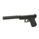 KJW Внешний ствол с резьбой под глушитель для Glock18-17